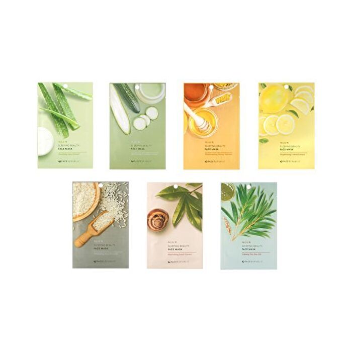 face republic Sleeping Beauty Face Mask - 7 Types - Rejuvenating Honey Nutrient