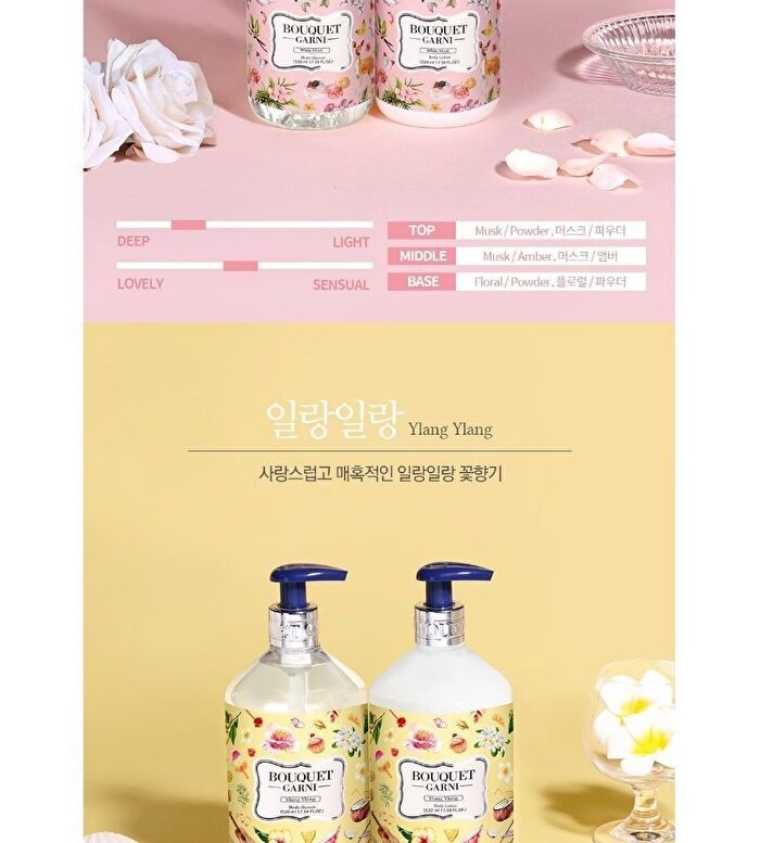Bouquet Garni Body Lotion - 8 Types - 520ml - Pink Grapefruit