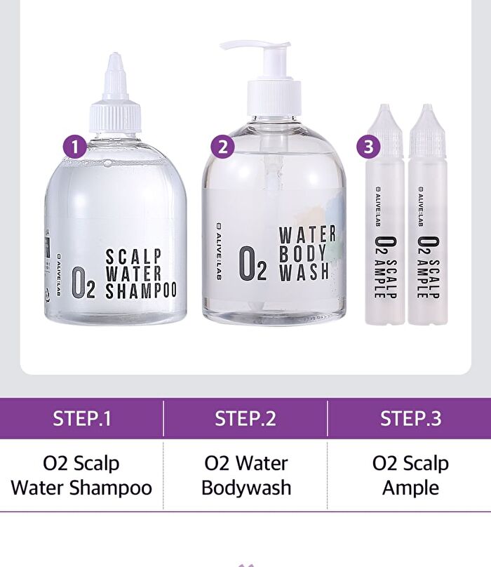 O2 Scalp Water Shampoo - 350ml