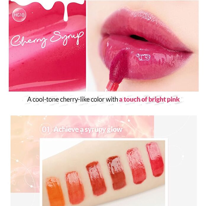Black Rouge Half N Half Water Glow 2 - 6 Colors - HG10 Cherry Syrup
