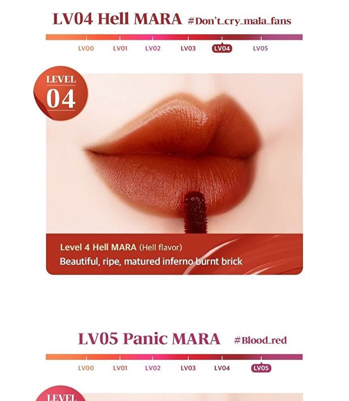 Black Rouge Mara Hot Water Tint - 6 Colors - LV01 Spicy Mara