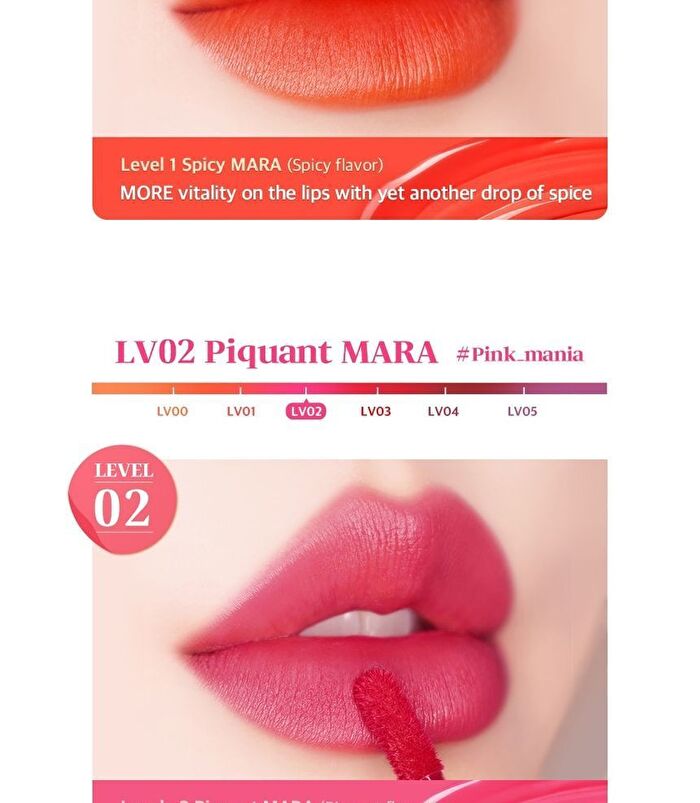 Black Rouge Mara Hot Water Tint - 6 Colors - LV01 Spicy Mara