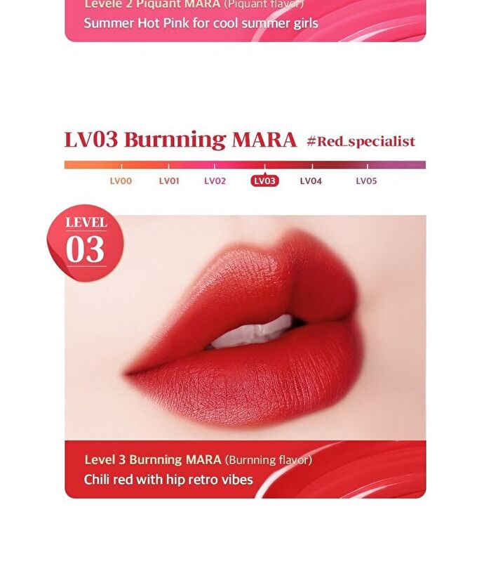 Black Rouge Mara Hot Water Tint - 6 Colors - LV04 Hell Mara