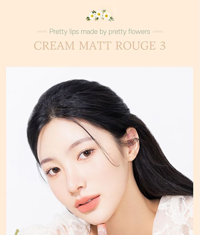 Black Rouge Cream Matt Rouge 3 - 10 Colors - CM13 Delicate Rose