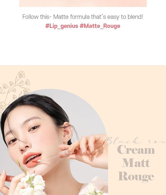 Black Rouge Cream Matt Rouge 3 - 10 Colors - CM18 Unforgettable Flower