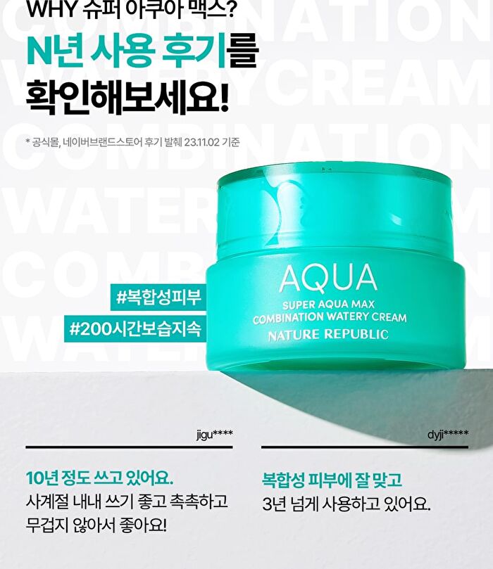 Super Aqua Max Combination Watery Cream Jumbo - Renewed - 120ml