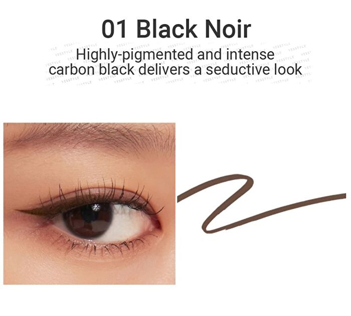 peripera Ink Thin Thin Brush Liner - 2 Colors - #02 Brown Film