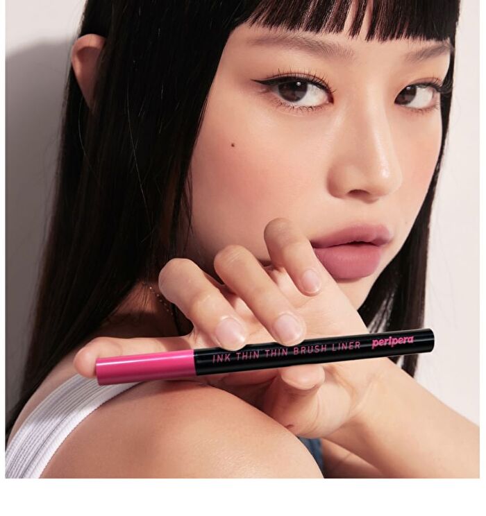 peripera Ink Thin Thin Brush Liner - 2 Colors - #02 Brown Film