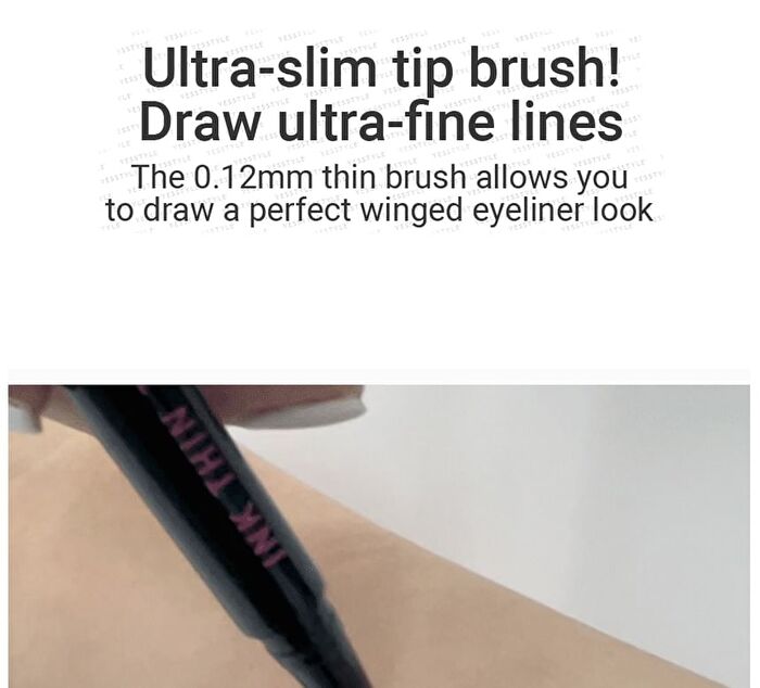peripera Ink Thin Thin Brush Liner - 2 Colors - #02 Brown Film