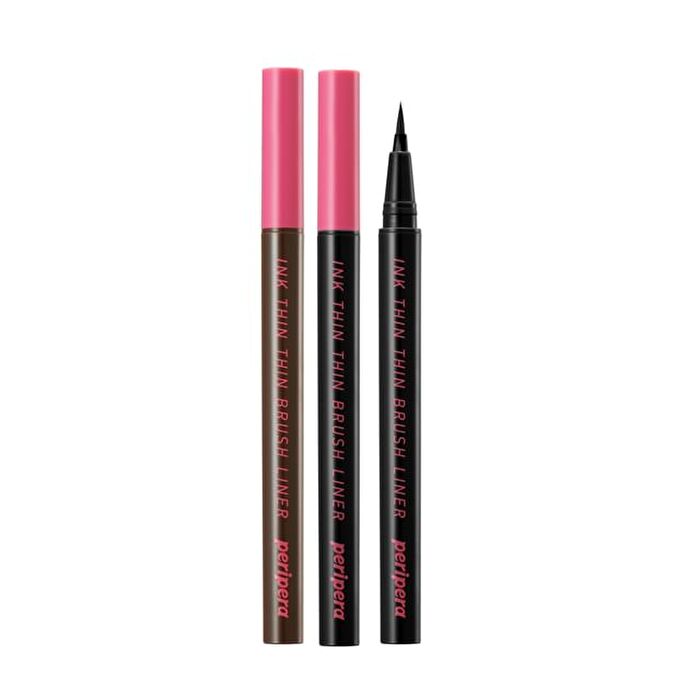peripera Ink Thin Thin Brush Liner - 2 Colors - #02 Brown Film