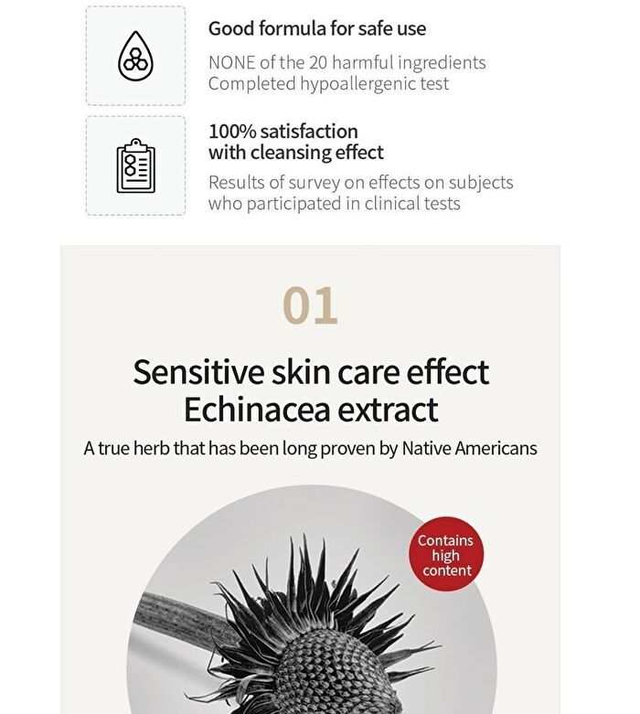 Rawquest Echinacea Calming Moisture Cleansing Foam - 150ml
