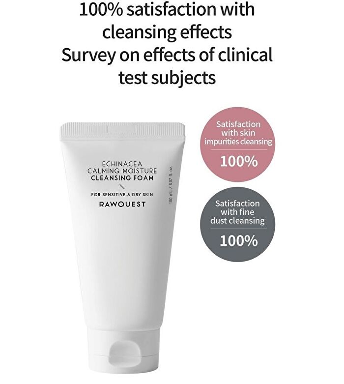 Rawquest Echinacea Calming Moisture Cleansing Foam - 150ml