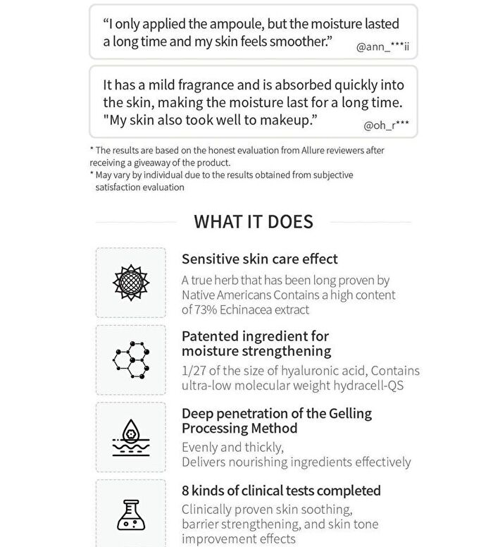 Rawquest Echinacea Calming Moisture Ampoule - 50ml