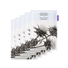 Rawquest Milk Thistle Brightening SPA Black Mask Set - 5 pcs