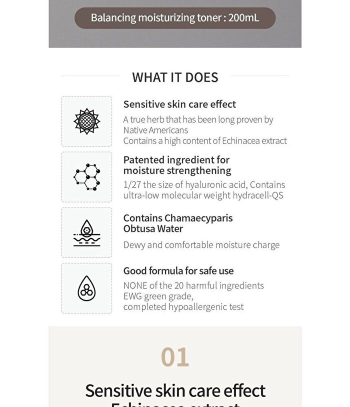 Rawquest Echinacea Calming Moisture Toner - 200ml