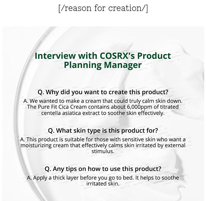 Cosrx Pure Fit Cica Cream - Renewed - 50ml