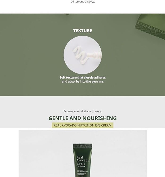 Real Avocado Nutrition Eye Cream - 40ml