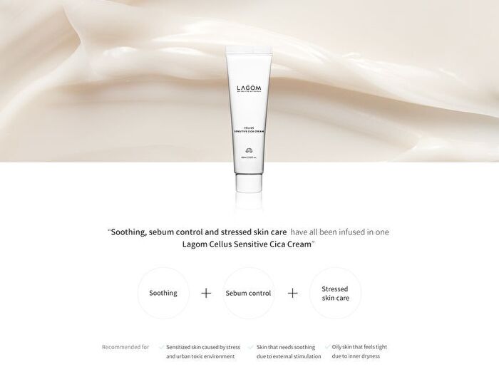 Lagom Cellus Sensitive Cica Cream - 60ml