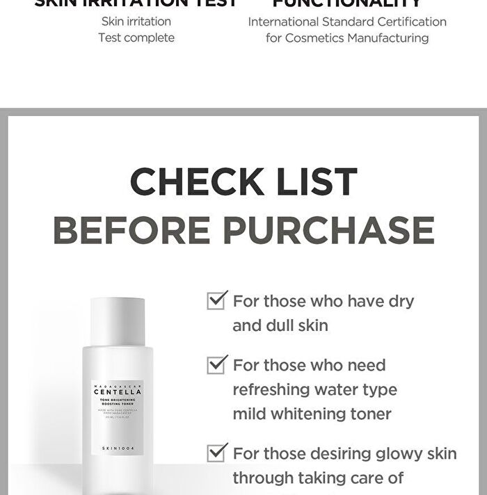 SKIN1004 Madagascar Centella Tone Brightening Boosting Toner - 210ml