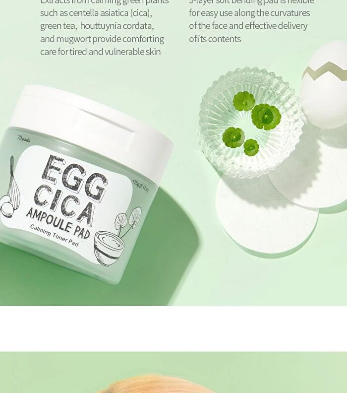 too cool for school Egg Cica Ampoule Pad - 70 pads