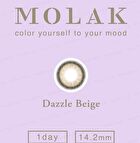 Molak 1 Day Color Lens Dazzle Beige 10 pcs - P-4.25 (10 pcs)