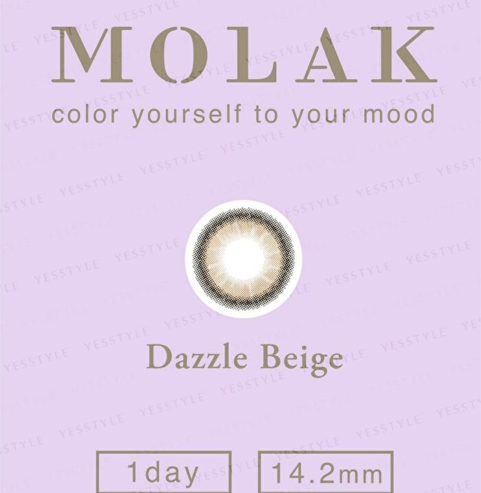 Molak 1 Day Color Lens Dazzle Beige 10 pcs - P-4.25 (10 pcs)