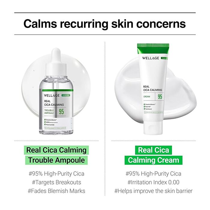 Wellage Real Cica Calming 95 Cream - 80ml