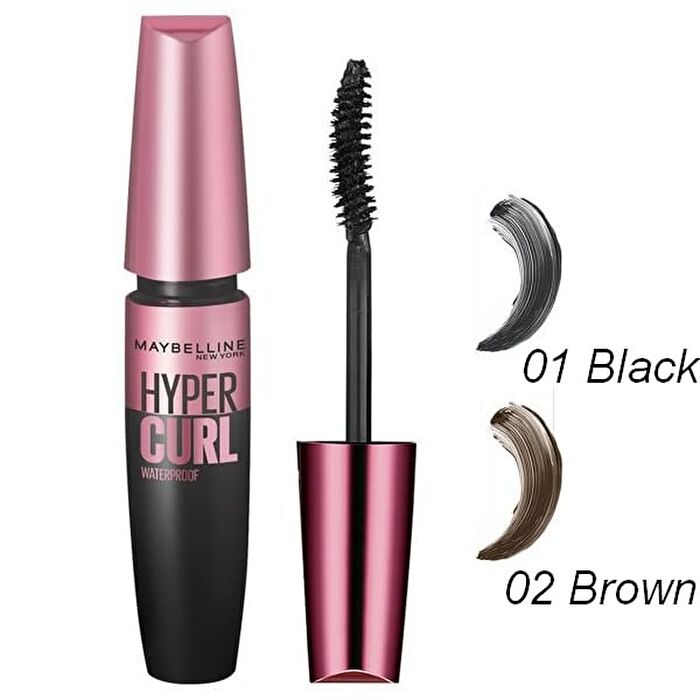 Volume Express Hyper Curl Waterproof R Mascara - 02 Brown