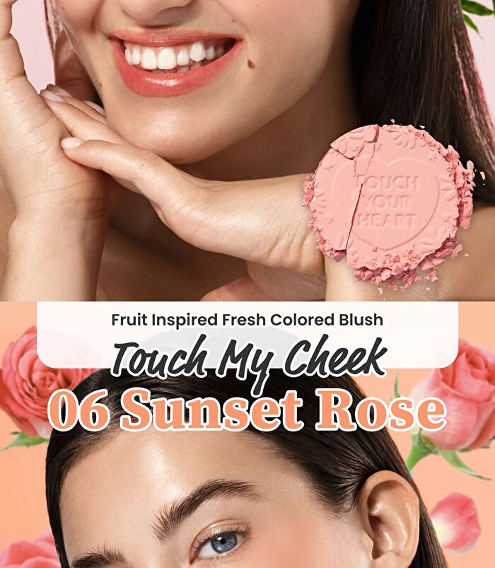 Touch My Cheek - 6 Colors - #06 Sunset Rose