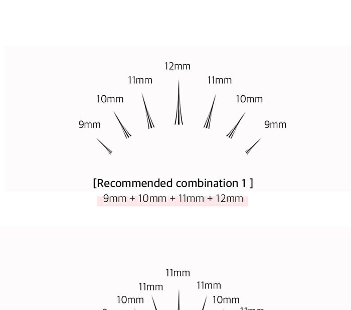 Coringco Toktok-Hara Filter Eyelash - 4 Types - Black - 9mm