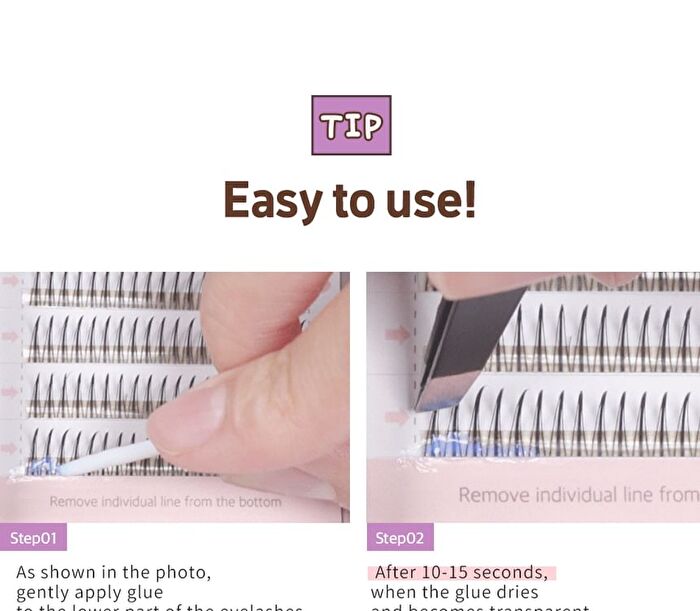 Coringco Toktok-Hara Filter Eyelash - 4 Types - Black - 9mm
