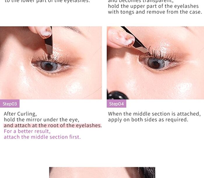 Coringco Toktok-Hara Filter Eyelash - 4 Types - Black - 9mm