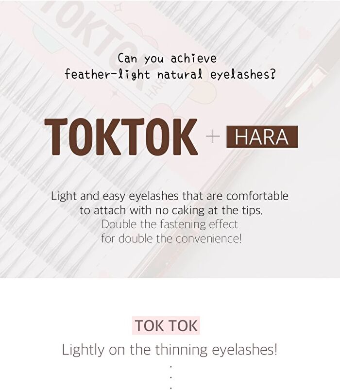 Coringco Toktok-Hara Filter Eyelash - 4 Types - Black - 9mm