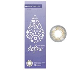 Acuvue 1 Day Define Fresh Lacreon Color Lens Fresh Grayzel 30 pcs - P+0.00 (30 pcs)