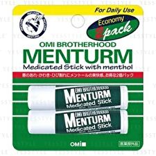 Omi Menturm Medicated Stick with Menthol - 4g x 2