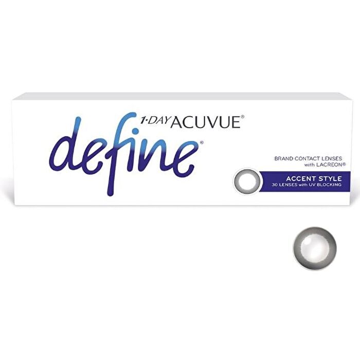 Acuvue 1 Day Define Lacreon Color Lens Accent Style 30 pcs - P+0.00 (30 pcs)