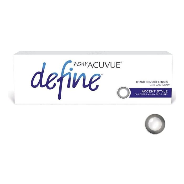 Acuvue 1 Day Define Lacreon Color Lens Accent Style 30 pcs - P-3.75 (30 pcs)