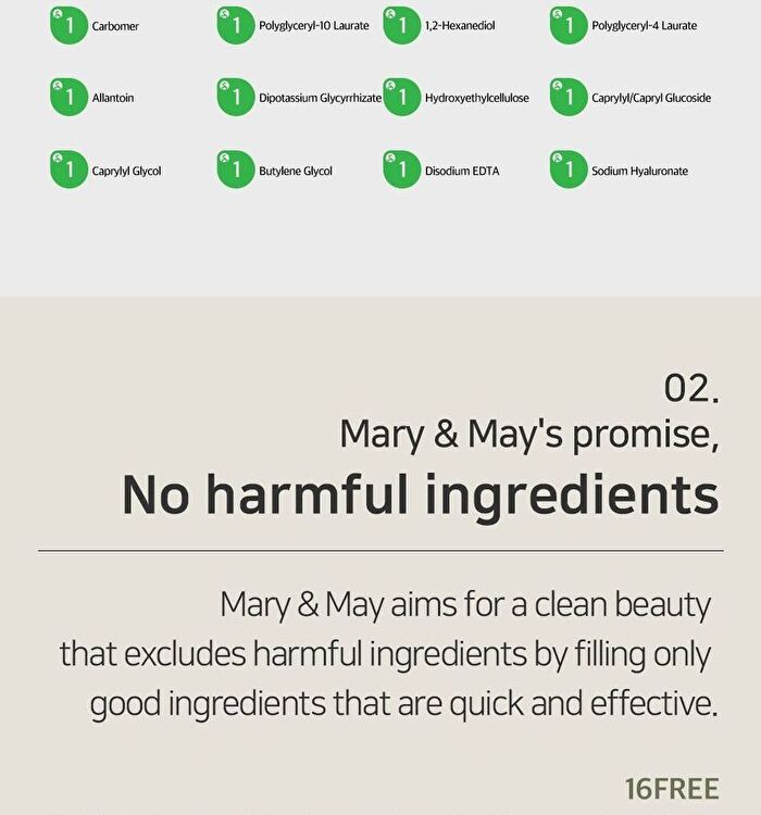 Mary&May Cica Houttuynia Tea Tree Calming Mask - 30 sheets
