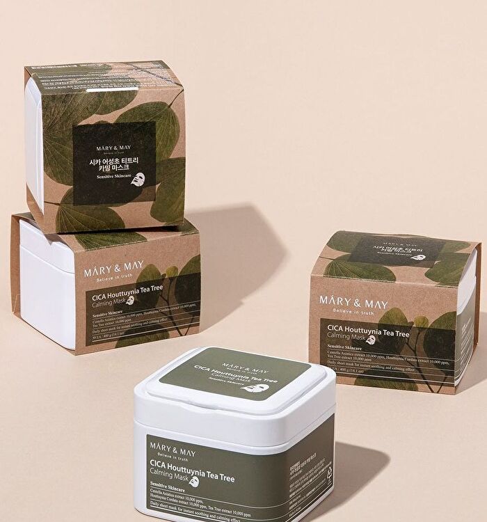 Mary&May Cica Houttuynia Tea Tree Calming Mask - 30 sheets