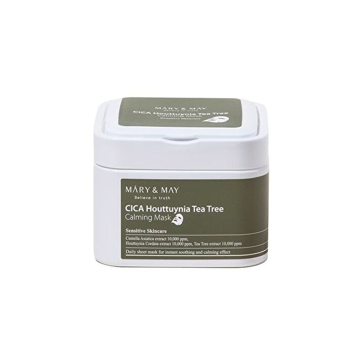 Mary&May Cica Houttuynia Tea Tree Calming Mask - 30 sheets