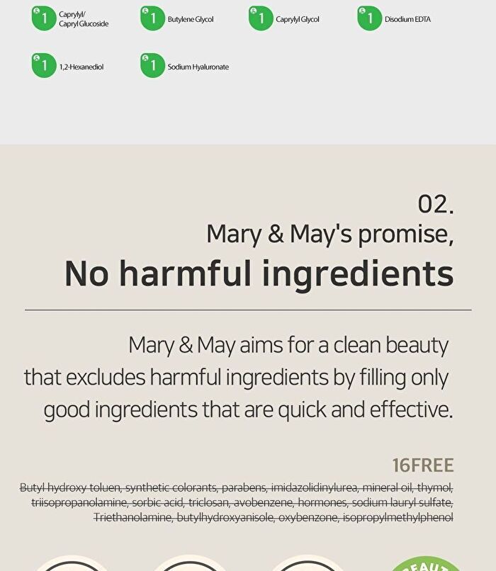Mary&May Niacinamide Vitamin C Brightening Mask - 30 sheets