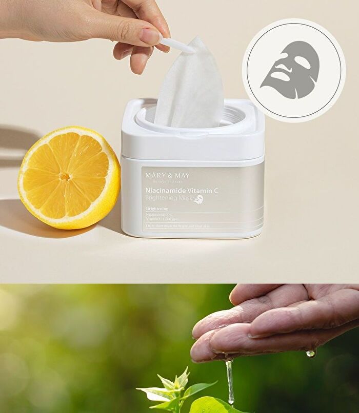 Mary&May Niacinamide Vitamin C Brightening Mask - 30 sheets