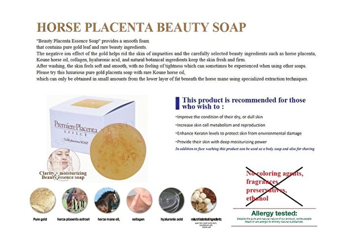 Premium Placenta Effect Gold Placenta Soap - 90g