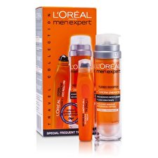 L'Oreal Herren Expert Set: Hydra Energetic Turbo Booster + Eis Coole Augen Roll-On 2er Pack