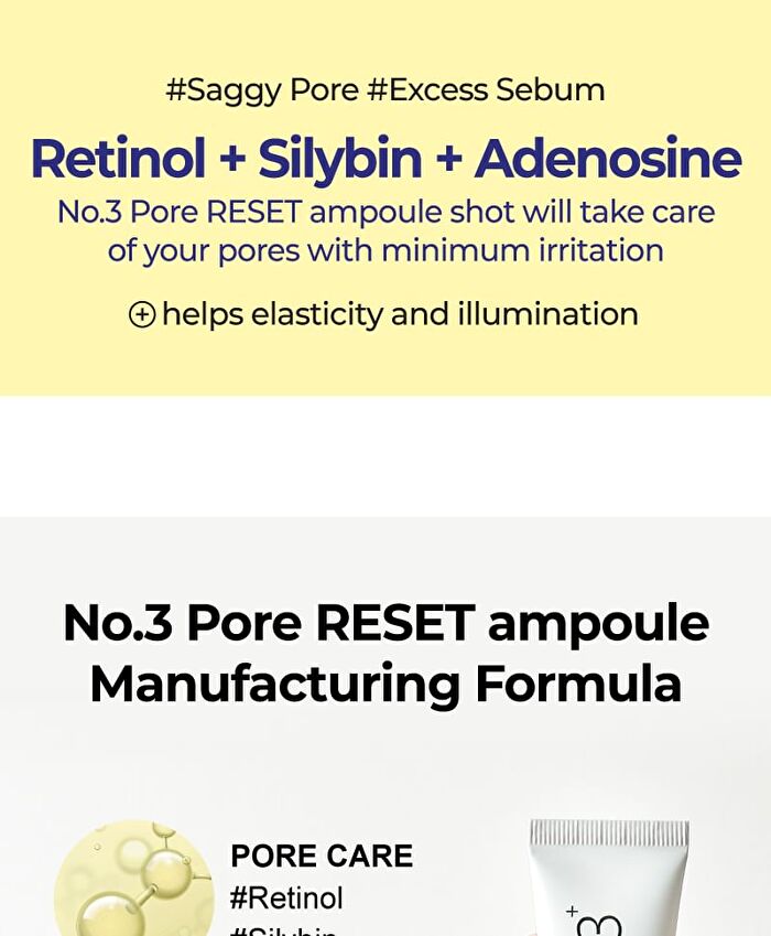 numbuzin No. 3 Pore Reset Ampoule Shot - 25ml