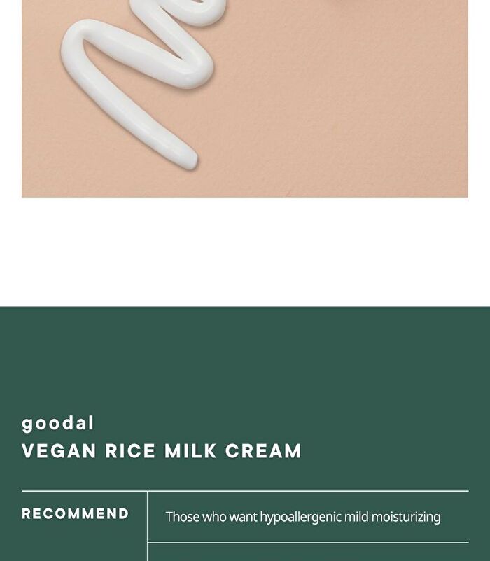 Vegan Rice Milk Moisturizing Cream - 70ml