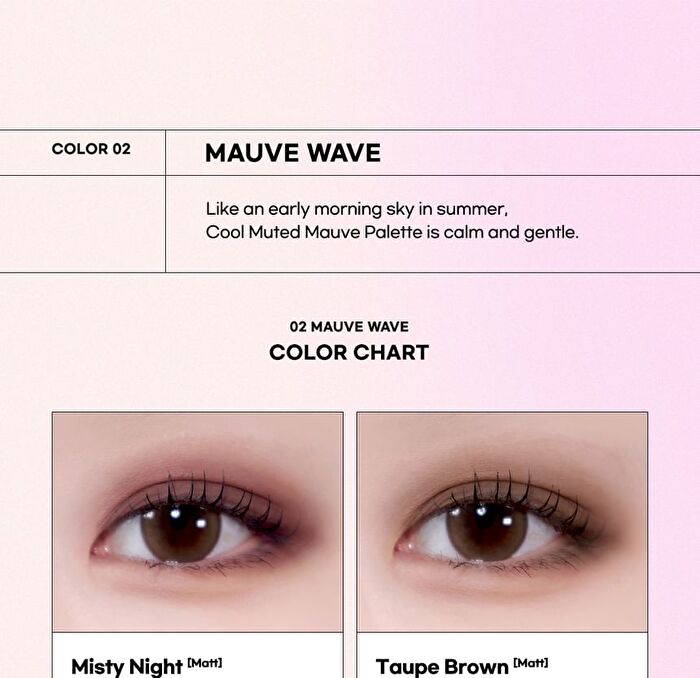 Seasonal Blending Eyeshadow Palette - 6 Types - #01 Sunset Grass