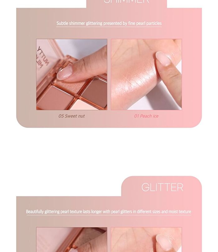 Seasonal Blending Eyeshadow Palette - 6 Types - #01 Sunset Grass