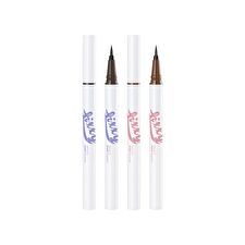 Peach C Brush Fixxyliner - 2 Colors - #01 Black Brown