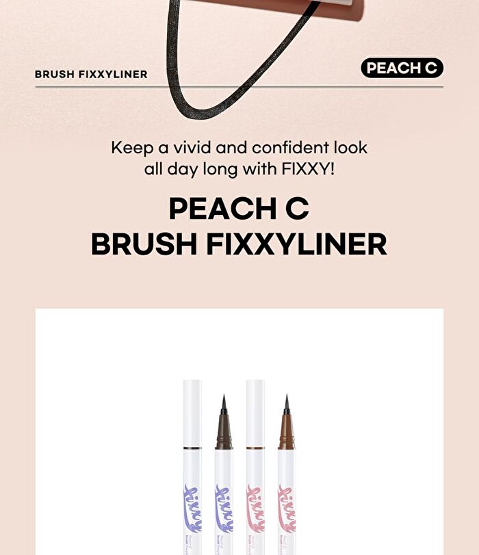 Brush Fixxyliner - 2 Colors - #02 Brown